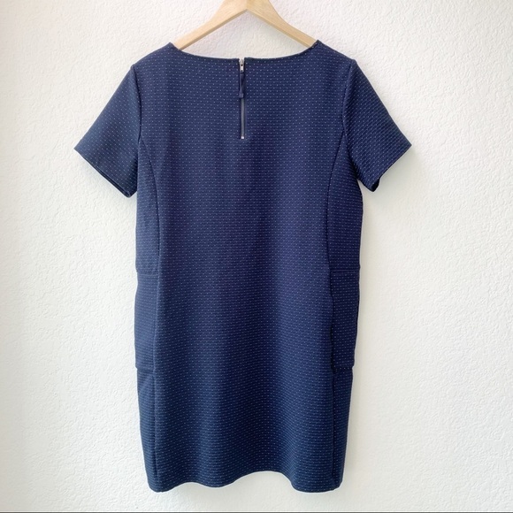 Burton of London Navy Blue Swiss Dot Mini Dress - Picture 2 of 8